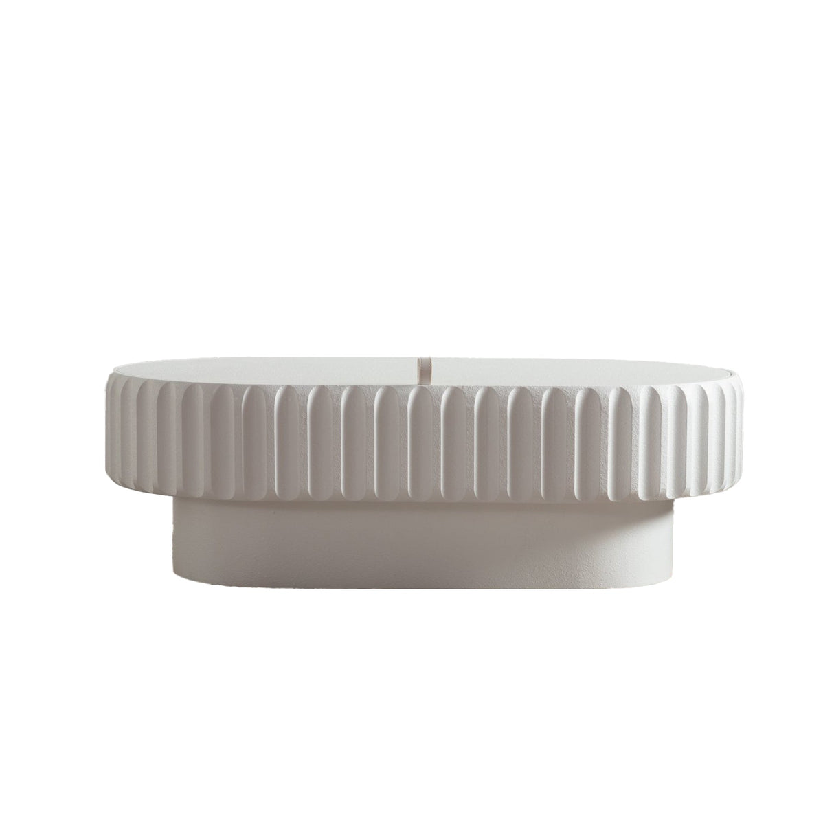 Fluted Storage Table with Lift-Off Lid