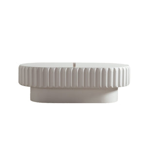 Fluted Storage Table with Lift-Off Lid