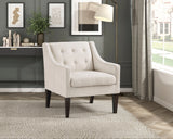 Contemporary Button Tufted Accent Chair