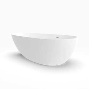 71 Inch Artificial Stone Freestanding Bathroom Bathtub