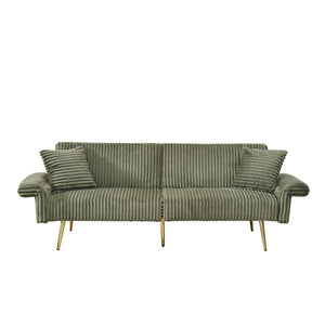Luxury Foldable Double Sofa Bed With Folding Armrests