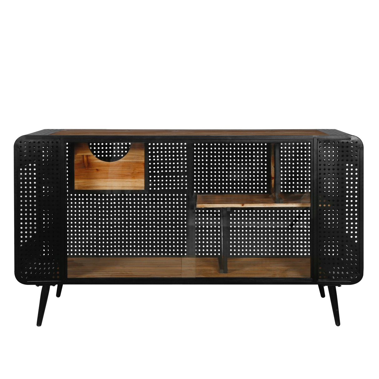 Modern Spacious Cat House, Black + Brown