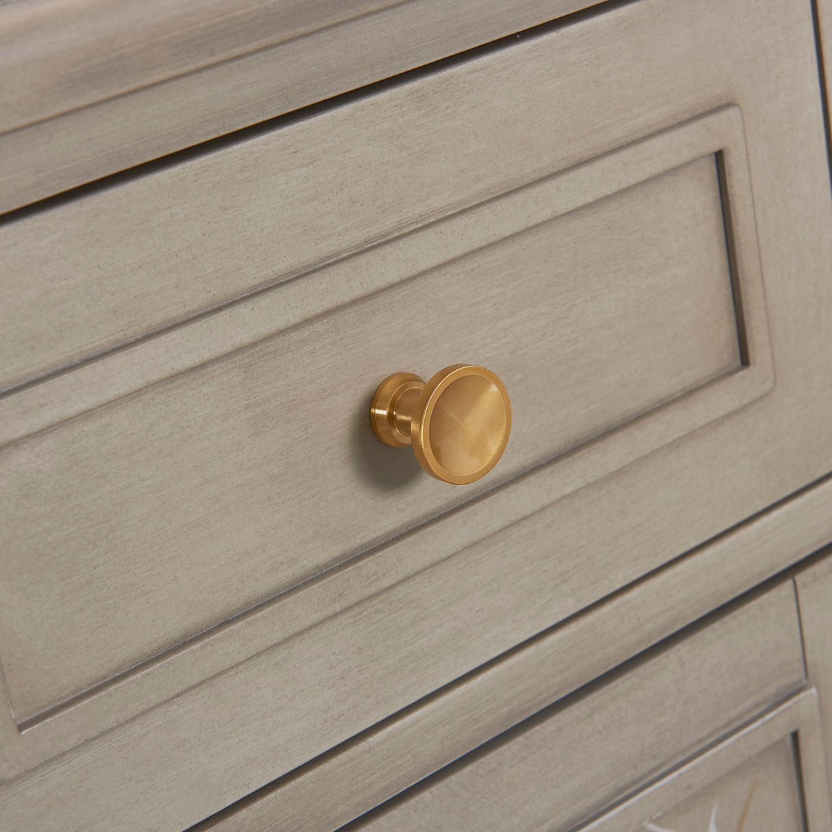 Dauphin - Handpainted Entryway Storage Cabinet - Gray Cashmere