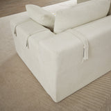 Modern Chenille Upholstered Sectional Sofa Couch Set