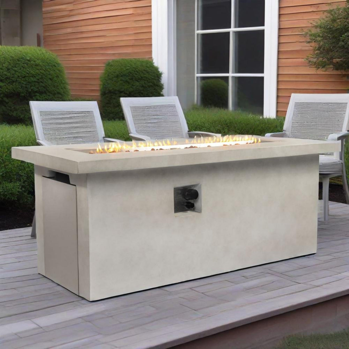 60" Propane Gas Fire Pit Table