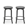 Modern Industrial Counter Stool Set With Swivel Function