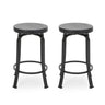 Modern Industrial Counter Stool Set With Swivel Function