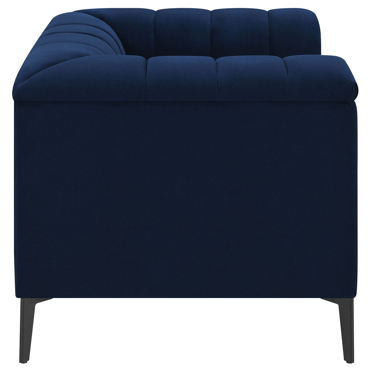 Darci - Accent Armchair With Seating And Tapered Legs - Blue