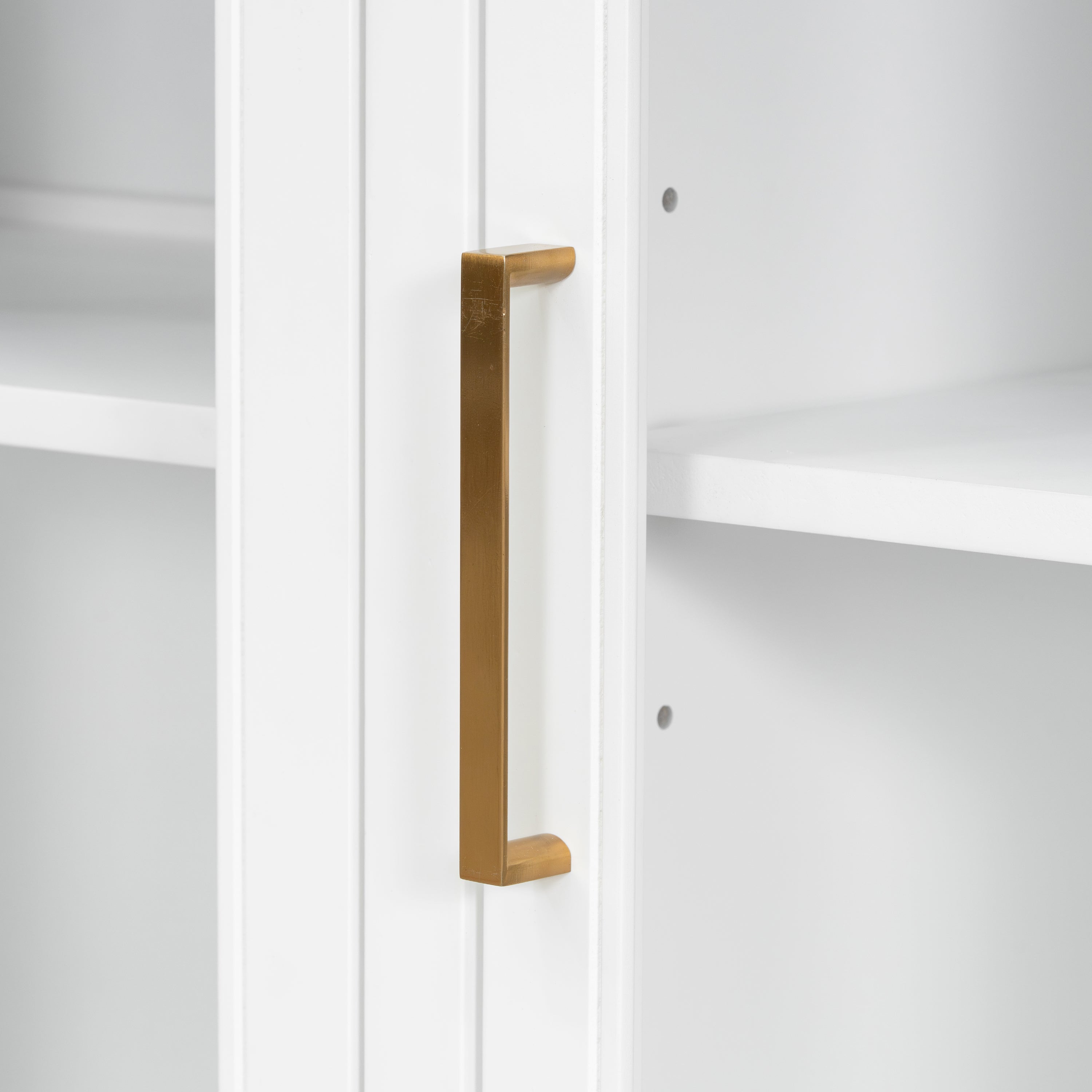 Storage Cabinet 3 Doors Stylish Style White | HouseOfZazla