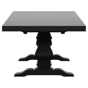 Florence 7-piece 126-inch Extension Dining Table Set Distressed Black