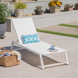 Myers - Chaise Lounge - White