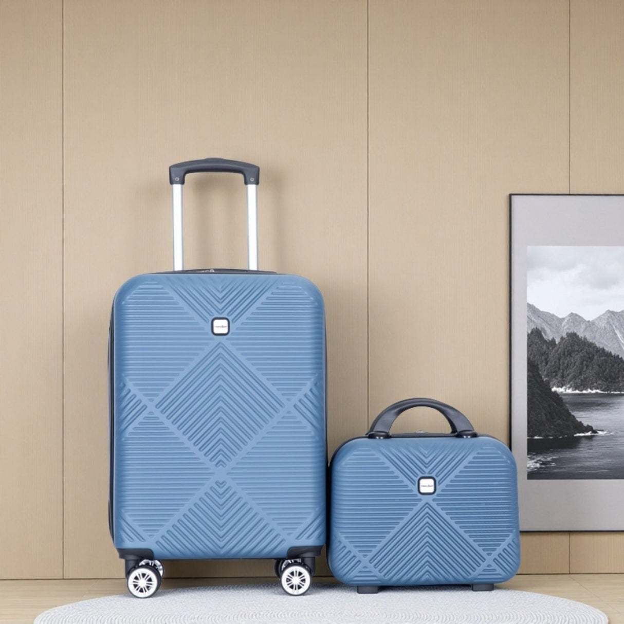 2 Piece Luggage Sets Lightweight Suitcase, Spinner Wheels