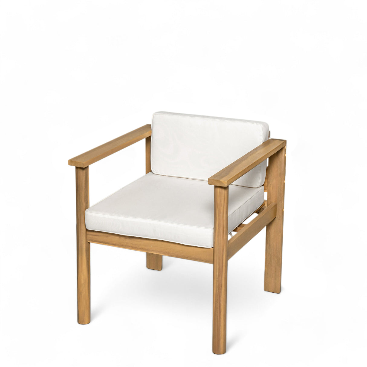 TREXM 7-Piece Patio Dining Table Set for 6,Outdoor Furniture Sets with 72.8'Rectangle Table,Patio Table and Chairs Set with Removable Cushions for Backyard,Garden,Poolside(Light Teak+Beige Cushion)