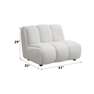 Manilla Sectional Sofa With Chair - Ivory White