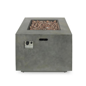 Outdoor Patio Gas Burning Fire Pit Table 50,000 BTU - Square