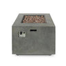 Outdoor Patio Gas Burning Fire Pit Table 50,000 BTU - Square