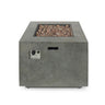 Outdoor Patio Gas Burning Fire Pit Table 50, 000 Btu, Square
