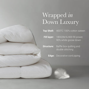 1 PC King/Cal King 100% Cotton Shell Comforter