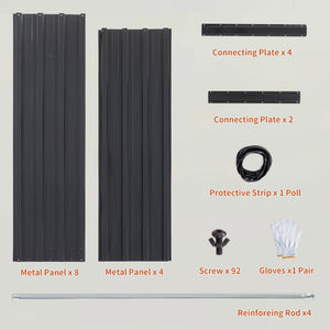 6x3x2 FT Metal Raised Garden Bed