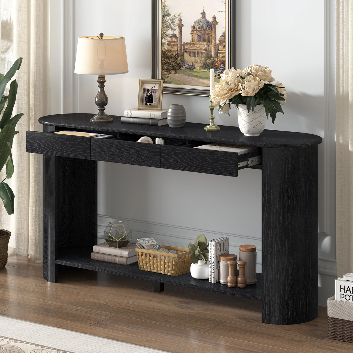 U_Style 59.8'' Modern Console Table