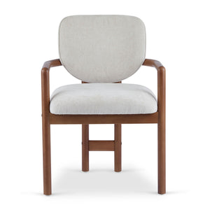 Upholstered Arm Dining Chairs (Set of 2)