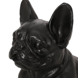 Dog Garden Sculpture, Outdoor French Bulldog Garden Statue, Matte Black