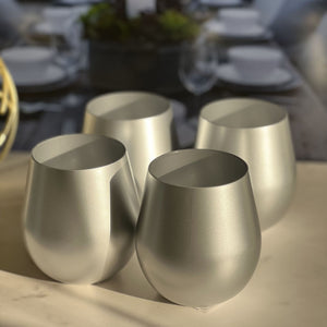Leadingware Plastic Wine Glasses (Set of 4)