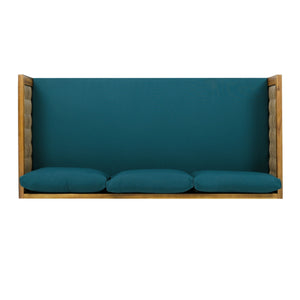 Claremont 3 Seater Daybed Teak Acacia Wood Water Resistant Cushions