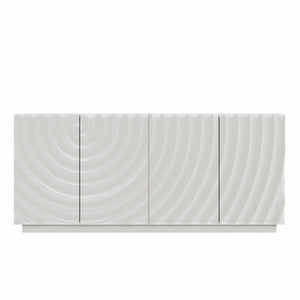 Buffet Cabinet with Storage - Modern 4-Door Sideboard