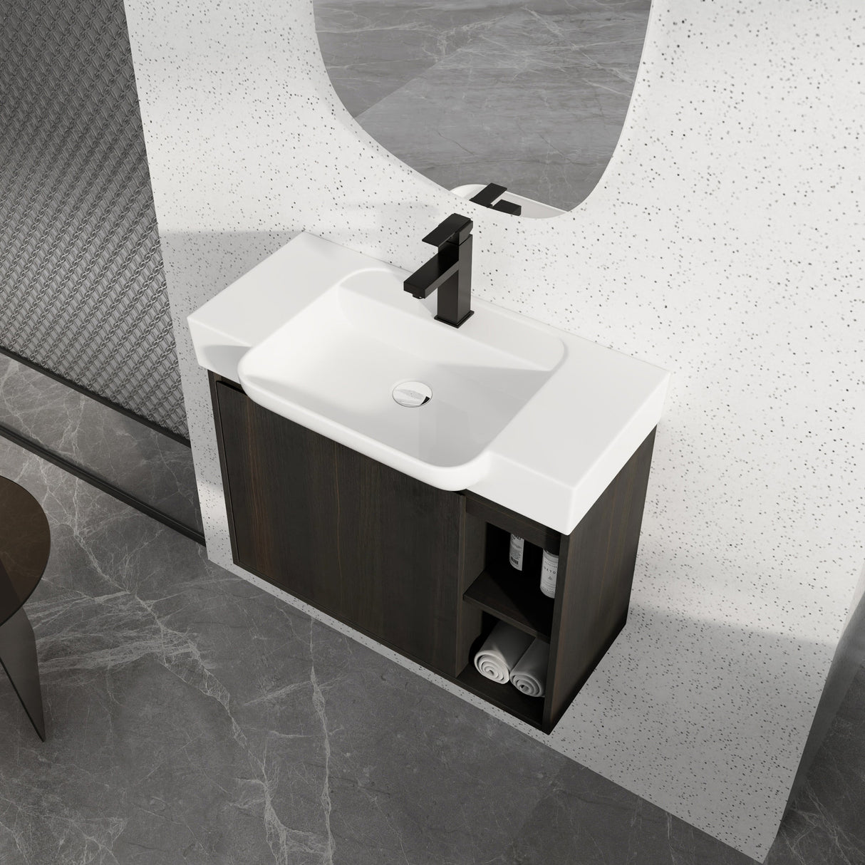 28'' Wall-Mounted Bathroom Vanity