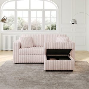75.6" Soft Modular 2-Person Sofa with Hydraulic Lift