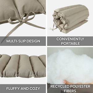 Outdoor Lounge Chair Cushion Replacement Set - 2PCS - Khaki