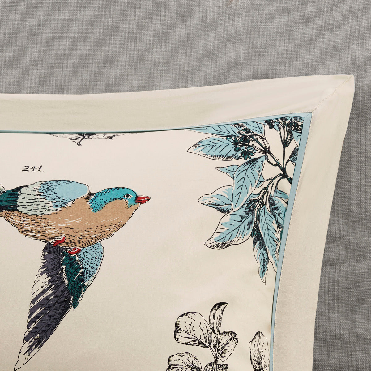 7 Piece Printed Cotton Twill Comforter Set Khaki King