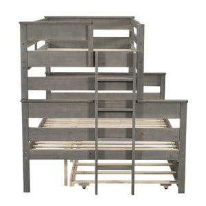 Detachable Design Bunk Bed With Ladder
