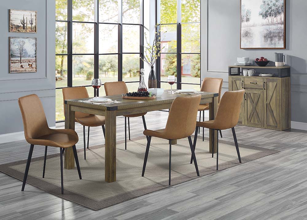 Abiram - Server - Rustic Oak