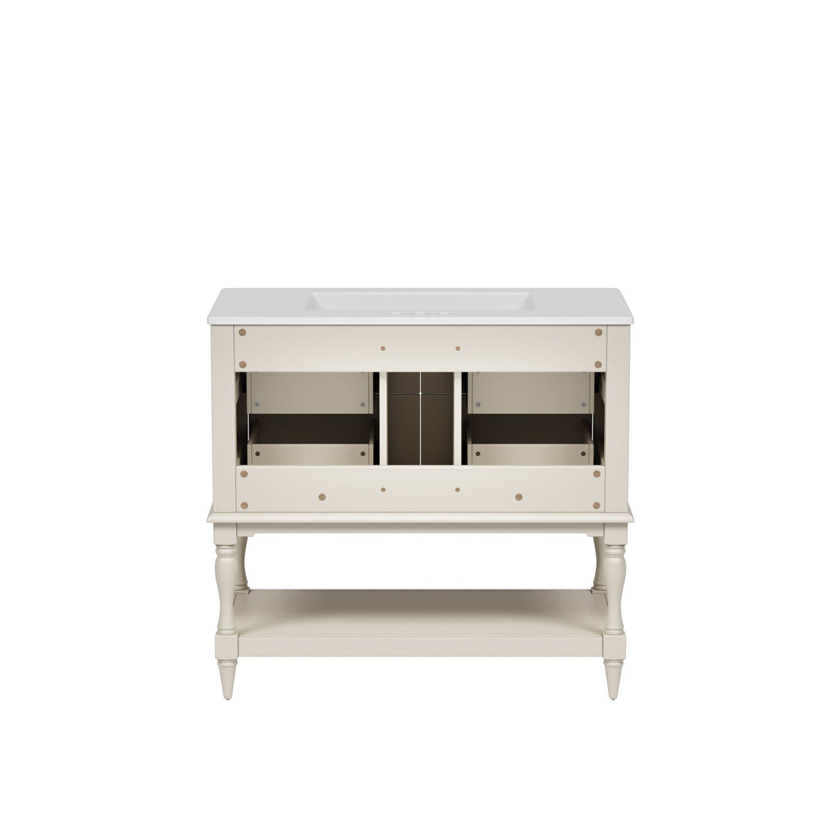 Bathroom Vanity Cabinet With Undermount Sink, 4 Drawer Set