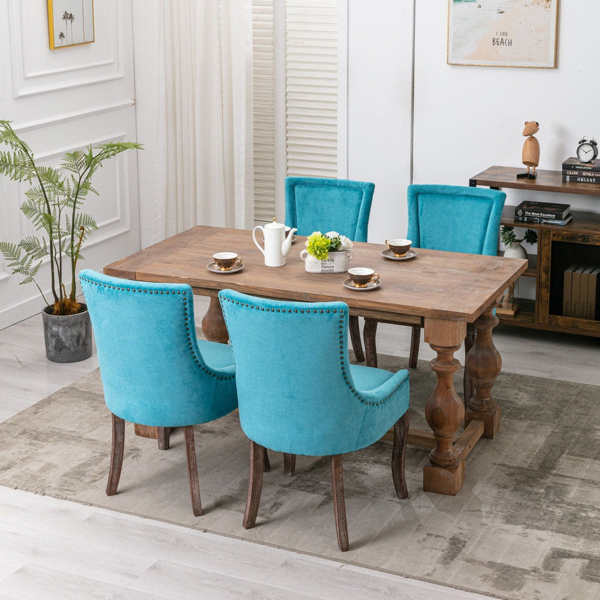 Ultra - Side Dining Chair, Nail Head (Set of 2)