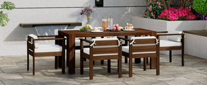 TREXM 7-Piece Patio Dining Table Set for 6