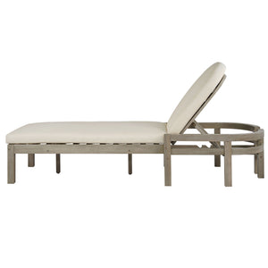 Outdoor Chaise Lounge With 5 Position Adjustable Backrest (Set of 2)