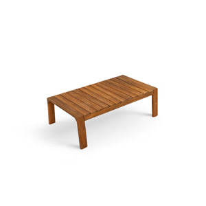 Acacia Wood Outdoor Sofa Set for 4 with Cushions and Coffee Table