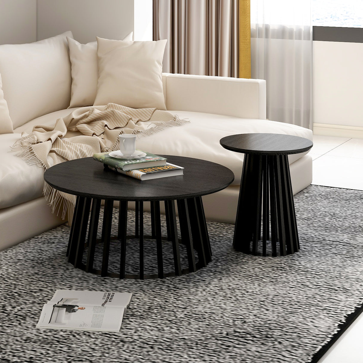 The Dual-Height Pine Base Nesting Tables