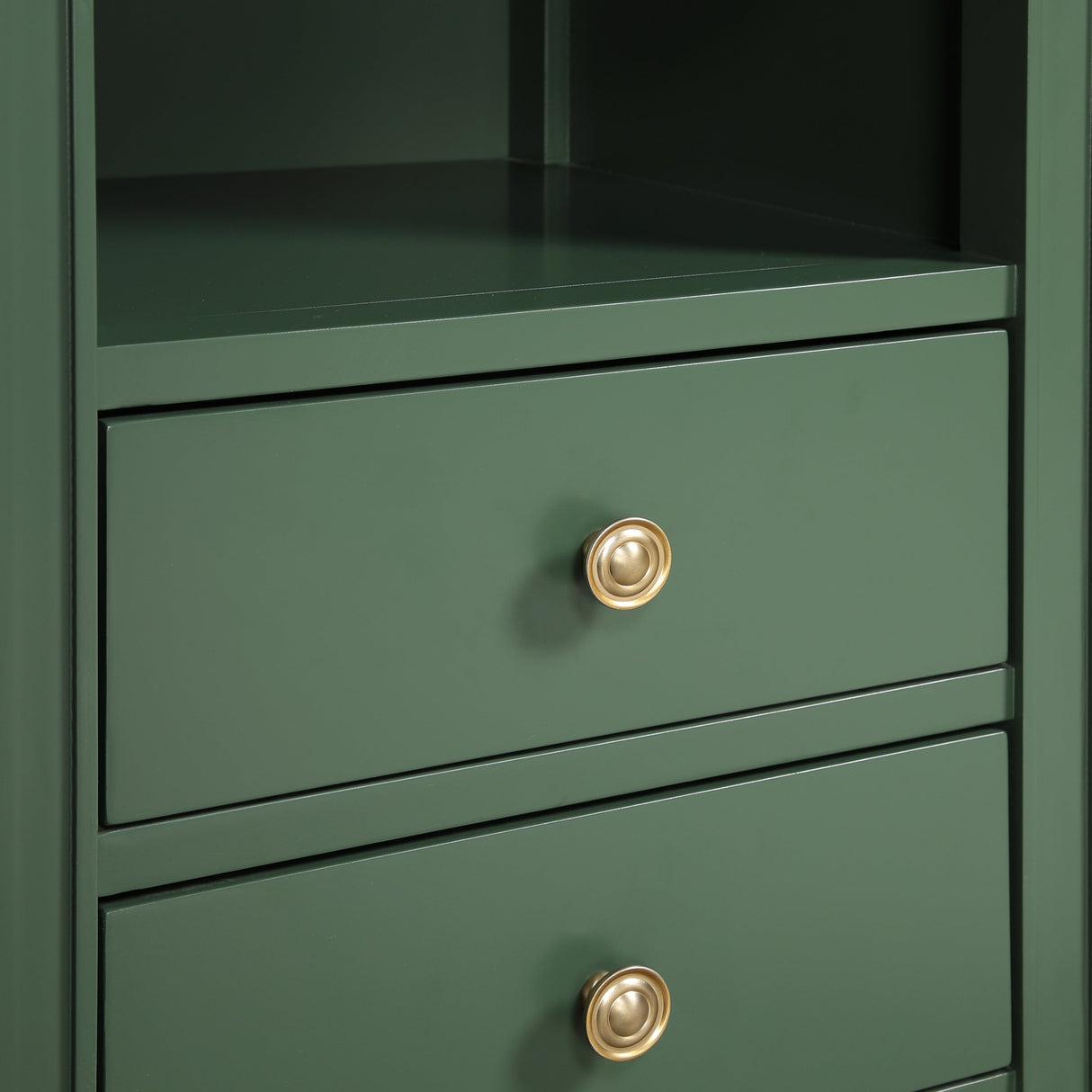 Winston 2-Drawer Storage Nightstand in Vintage Green