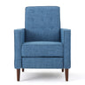 Mid-Century Modern Recliner With Button Tufted Waffle Stitch