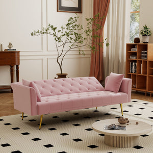 Modern Convertible 72 Inch Foldable Sleeper Sofa