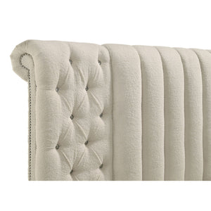 Santiago - Upholstered Round Storage Bed With Built In Charging Ports