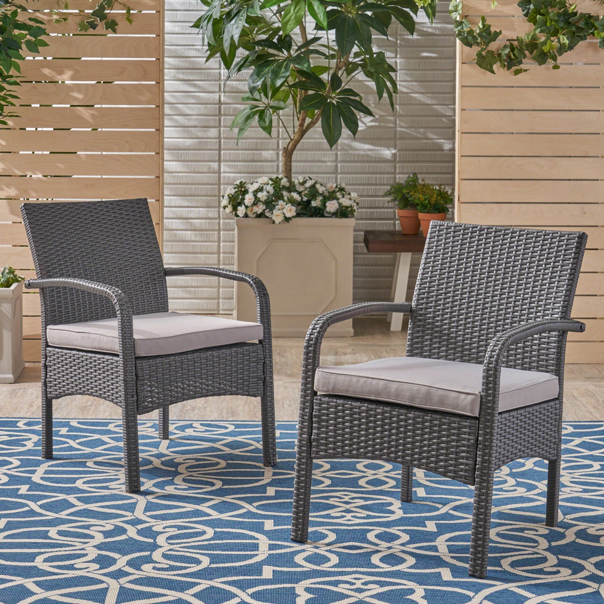 Tropical Cabana-Inspired Outdoor Club Chairs