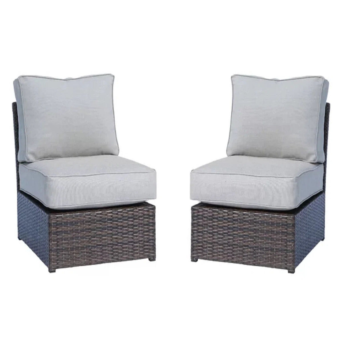 Modern Wicker Outdoor Seating Set With Cushions