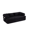 Convertible Sleeper Sofa Bed With Cylindrical Pillow
