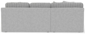 Logan - Upholstered Sectional With Comfort Coil Seating - 46" Cocktail Ottoman And Accent Pillows Included