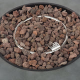 Wellington Round Iron Fire Pit with 40,000 BTU Output in Stone Gray